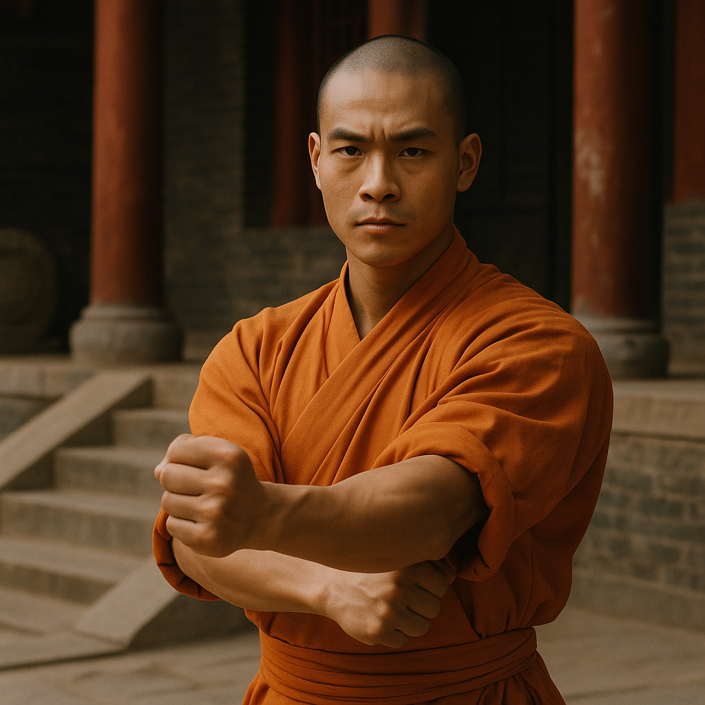 unger Shaolin-Mönch im Kloster – Symbolbild für die Shaolin-Lehre